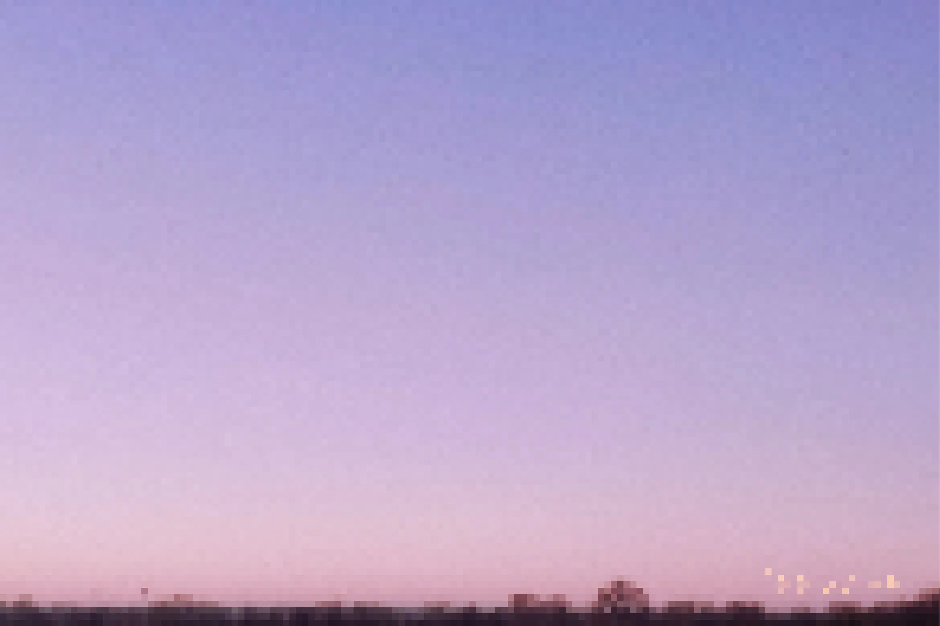 A horizon made of pixels